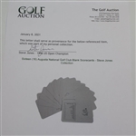 Sixteen (16) Augusta National Golf Club Blank Scorecards - Steve Jones Collection