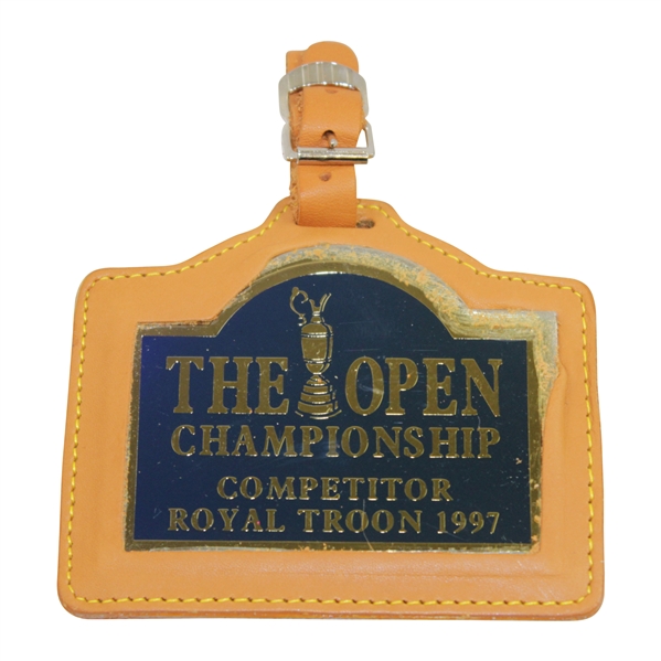 Steve Jones 1997 OPEN Championship at Royal Troon Competitor Bag Tag
