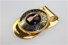Steve Jones' 1996 TOUR Championship at Southern Hills Contestant Money Clip/Badge - Tiger Win