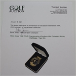 Steve Jones' 1996 TOUR Championship at Southern Hills Contestant Money Clip/Badge - Tiger Win