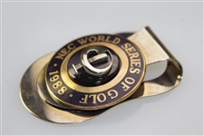 Steve Jones' 1988 NEC World Series of Golf Contestant Money Clip/Badge