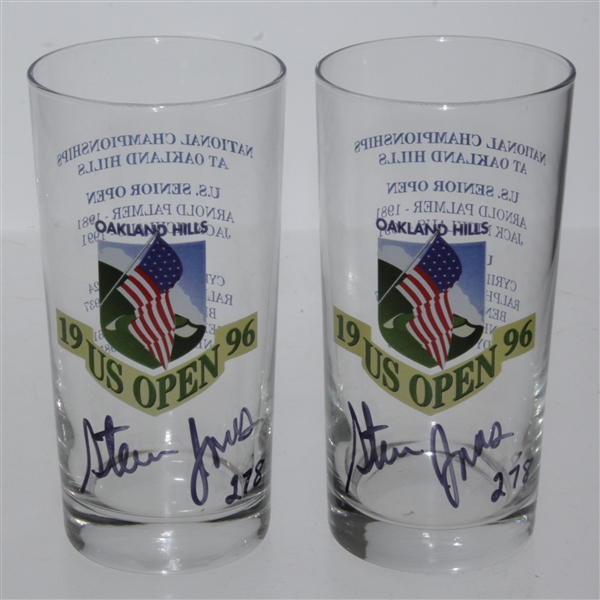 Steve Jones' 1996 US Open at Oakland Hills Glasses Signed with Score JSA ALOA