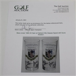 Steve Jones' 1996 US Open at Oakland Hills Glasses Signed with Score JSA ALOA