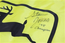 1998 John Deere Quad City Classic Course Flown Flag Signed by Winner Steve Jones JSA ALOA