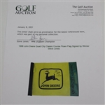 1998 John Deere Quad City Classic Course Flown Flag Signed by Winner Steve Jones JSA ALOA