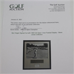 Ben Hogan Signed Cut with 1950 US Open 1-Iron Framed Display - Steve Jones Collection JSA ALOA