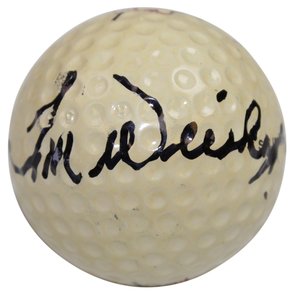 Tom Weiskopf Signed Classic Personal Logo Weiskopf Gold Crown Golf Ball JSA ALOA
