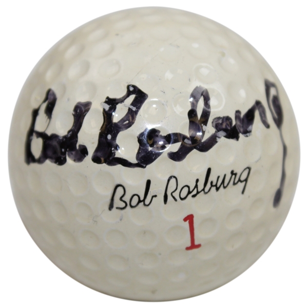 Bob Rosburg Signed Personal Logo 'Bob Rosburg' Golf Ball JSA ALOA
