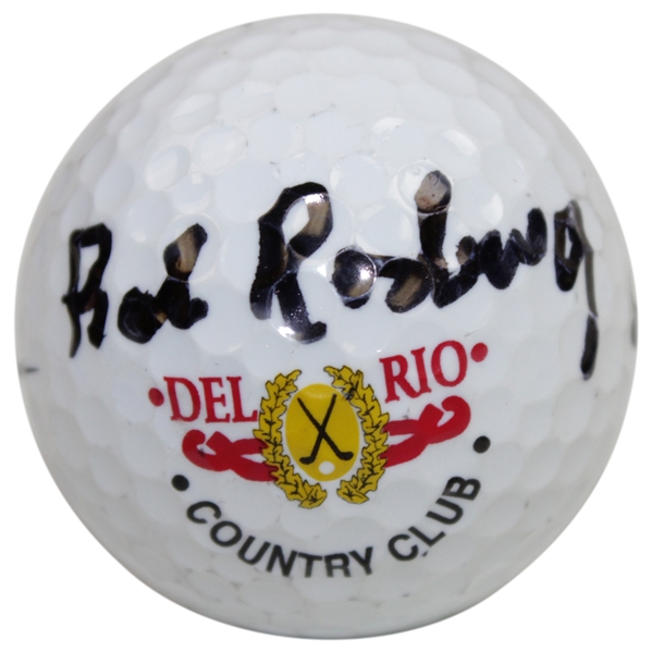 Bob Rosburg Signed Del Rio Country Club Logo Golf Ball JSA ALOA