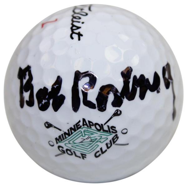 Bob Rosburg Signed Minneapolis Golf Club Logo Golf Ball - 1959 PGA Championship JSA ALOA