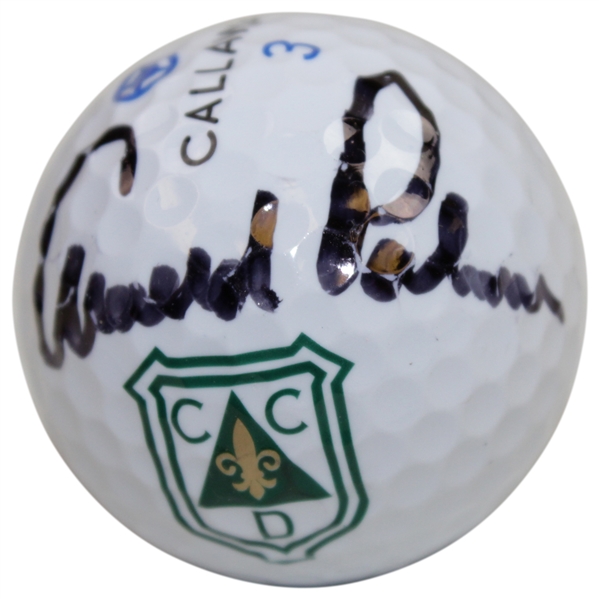 Arnold Palmer Signed Callaway Country Club of Detroit Logo Golf Ball - 54 US Amateur Win JSA ALOA