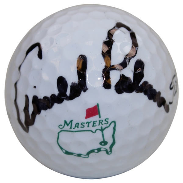 Arnold Palmer Signed Titleist Masters Logo Golf Ball JSA ALOA