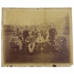 November 1890 Original Albumen Photo A Tournament of Professional Golfers Lytham & St. Annes W/Willie Park & Old Tom Morris