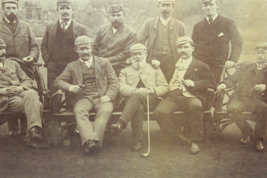 November 1890 Original Albumen Photo A Tournament of Professional Golfers Lytham & St. Annes W/Willie Park & Old Tom Morris