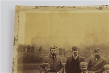 November 1890 Original Albumen Photo A Tournament of Professional Golfers Lytham & St. Annes W/Willie Park & Old Tom Morris