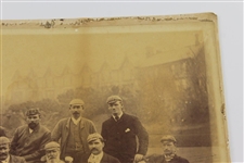 November 1890 Original Albumen Photo A Tournament of Professional Golfers Lytham & St. Annes W/Willie Park & Old Tom Morris