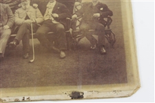 November 1890 Original Albumen Photo A Tournament of Professional Golfers Lytham & St. Annes W/Willie Park & Old Tom Morris