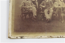 November 1890 Original Albumen Photo A Tournament of Professional Golfers Lytham & St. Annes W/Willie Park & Old Tom Morris
