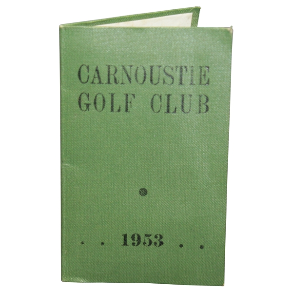 R.S. Simpson's 1953 OPEN Championship at Carnoustie Golf Club Member Ticket - Hogan Winner
