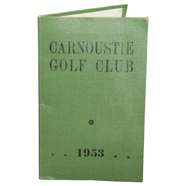 R.S. Simpsons 1953 OPEN Championship at Carnoustie Golf Club Member Ticket - Hogan Winner