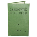 R.S. Simpsons 1953 OPEN Championship at Carnoustie Golf Club Member Ticket - Hogan Winner