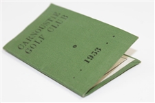 R.S. Simpson's 1953 OPEN Championship at Carnoustie Golf Club Member Ticket - Hogan Winner