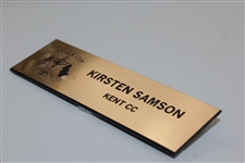 2004 Ryder Cup at Oakland Hills Bracelet Gifted to Volunteer Kirsten Samson in Box with Nametag & Bag Tag