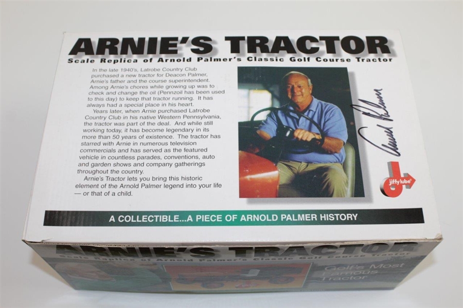 Arnold Palmer Signed 'Arnie's Tractor' & Signed Box - Excellent Condition JSA ALOA