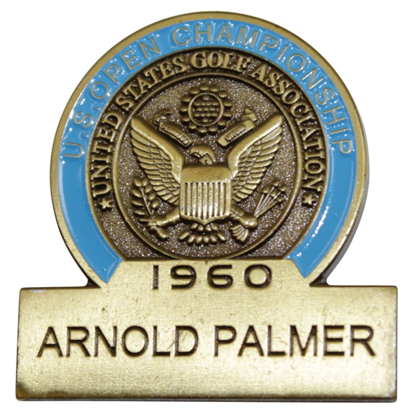 Arnold Palmer 1960 US Open Commemorative Contestant Badge - 2017 US Open Ltd Ed