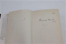 Bernard Darwin Signed 1954 'Golf: Pleasures of Life Series' Book JSA ALOA