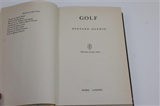 Bernard Darwin Signed 1954 'Golf: Pleasures of Life Series' Book JSA ALOA