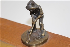 1973-1974 PGA Business School Pinehurst Putter Boy Desk Display with Two Pens - Repaired