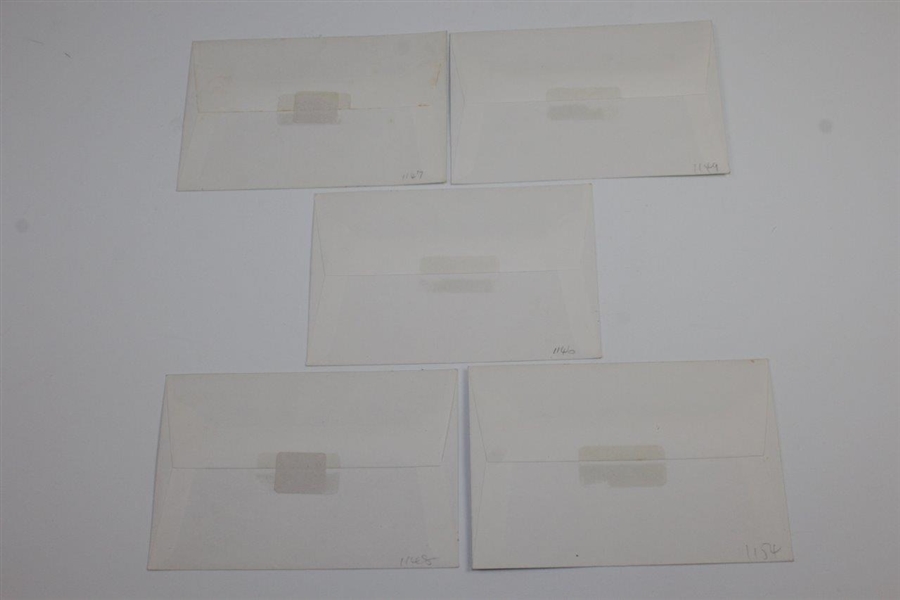 Jack Nicklaus Signed 1970 OPEN Envelope with Four Unsigned Envelopes JSA ALOA
