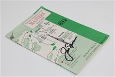 Jack Nicklaus Signed 1972 Masters Tournament Spectator Guide JSA ALOA