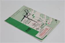 Jack Nicklaus Signed 1972 Masters Tournament Spectator Guide JSA ALOA