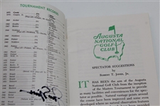 Jack Nicklaus Signed 1972 Masters Tournament Spectator Guide JSA ALOA