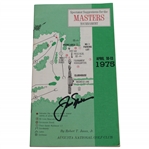 Jack Nicklaus Signed 1975 Masters Tournament Spectator Guide JSA ALOA
