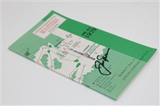 Jack Nicklaus Signed 1975 Masters Tournament Spectator Guide JSA ALOA