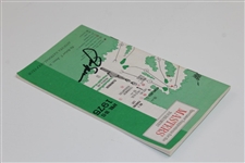 Jack Nicklaus Signed 1975 Masters Tournament Spectator Guide JSA ALOA