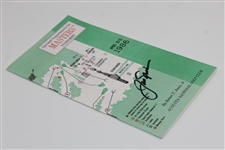 Jack Nicklaus Signed 1986 Masters Tournament Spectator Guide JSA ALOA