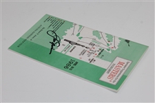 Jack Nicklaus Signed 1986 Masters Tournament Spectator Guide JSA ALOA