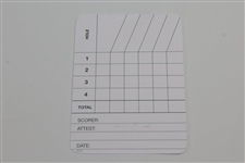 Jack Nicklaus Signed Masters VIP Berckmans Place Putting Course Scorecard JSA ALOA
