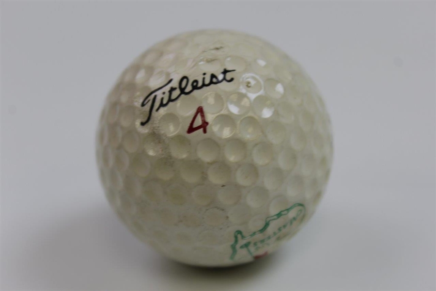 Vintage Masters Tournament Logo Titleist 4 Golf Ball