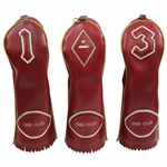 Classic Set of Ohio State Red & White Vinyl Head Covers