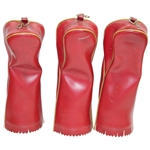 Classic Set of Ohio State Red & White Vinyl Head Covers