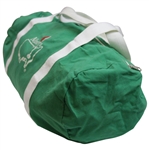 Vintage Masters Tournament Logo Green & White Canvas Duffel Bag