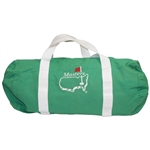 Vintage Masters Tournament Logo Green & White Canvas Duffel Bag