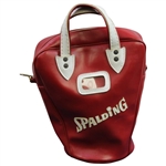Classic Charley Weisner Red & White Golf Shag Bag