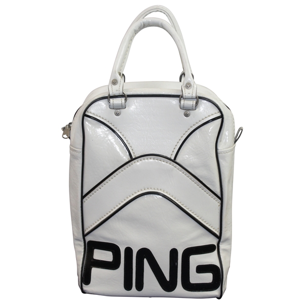 Classic Black & White PING Golf Shag Bag