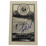 Tiger Woods Signed 1996 US Collegiate Championship at Pasatiempo Program JSA ALOA 
